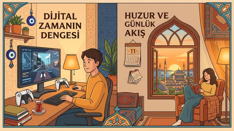 Dijital eğlence ve günlük yaşam arasında sağlıklı denge
